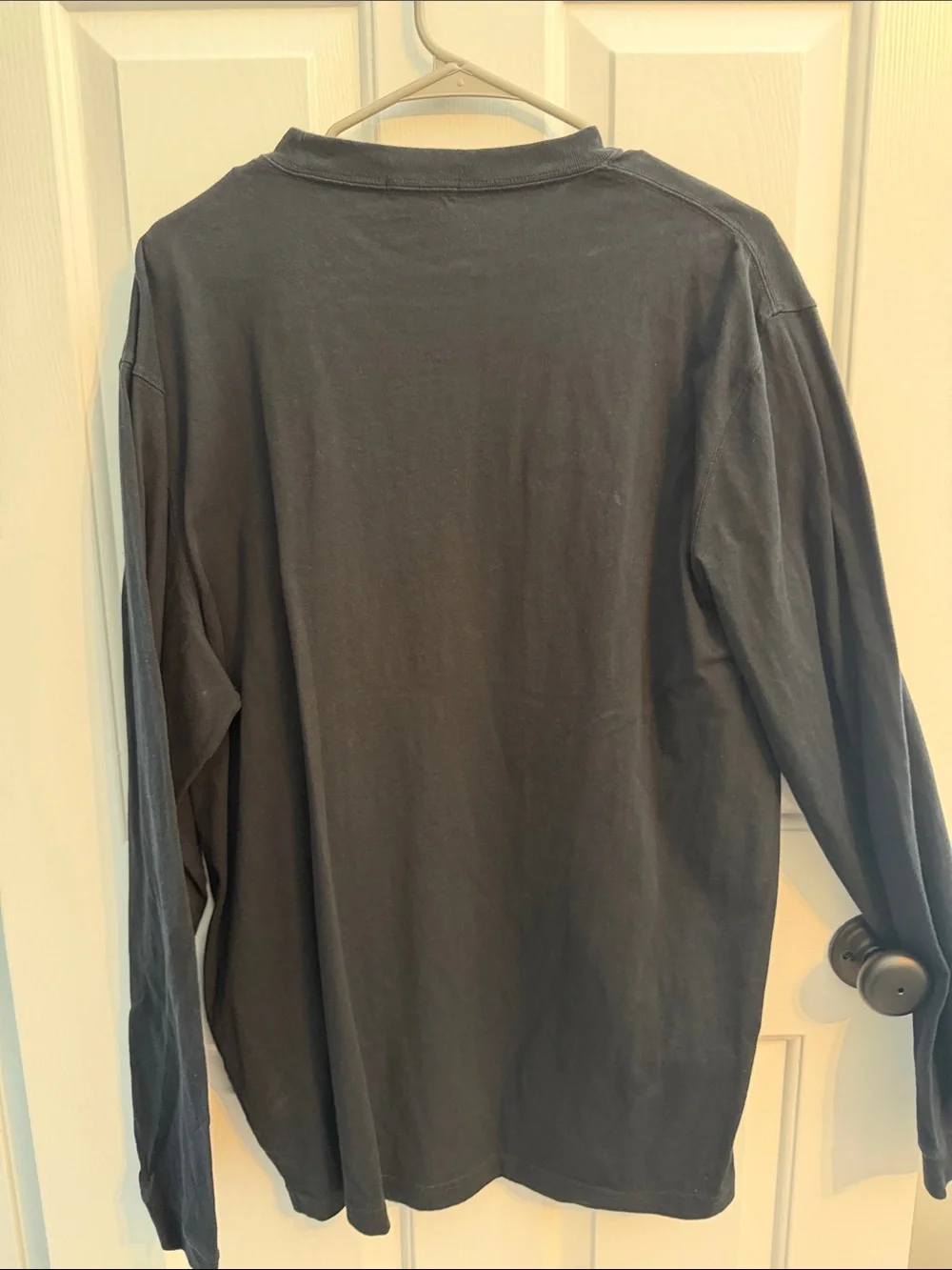 J. Crew Black Long-Sleeve Pocket Tee Shirt